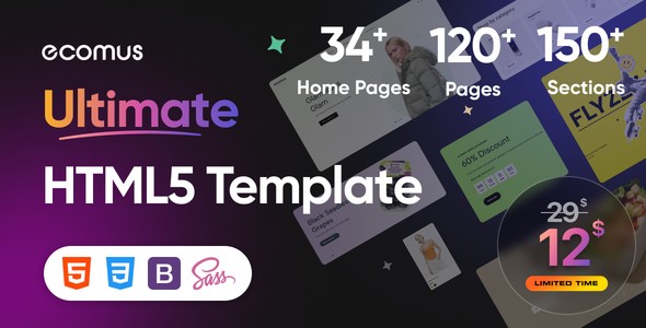 دانلود قالب Ecomus HTML