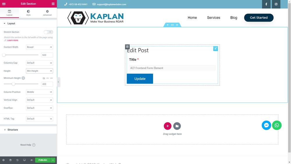دانلود افزونه ACF Frontend Form Element Pro برای المنتور