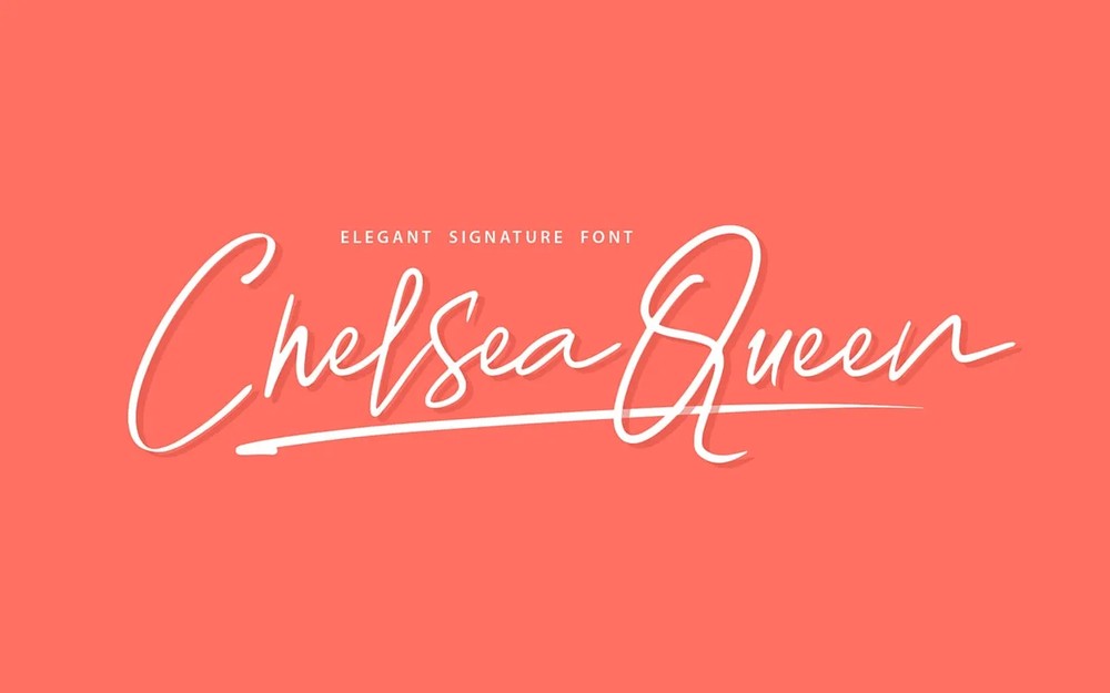 ⬅️ دانلود فونت انگلیسی محبوب Chelsea Queen
