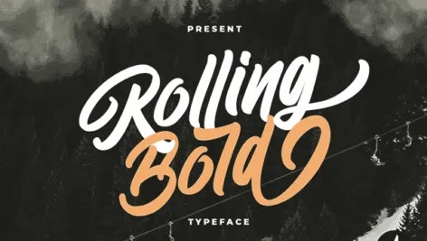 دانلود فونت انگلیسی Rolling Bold