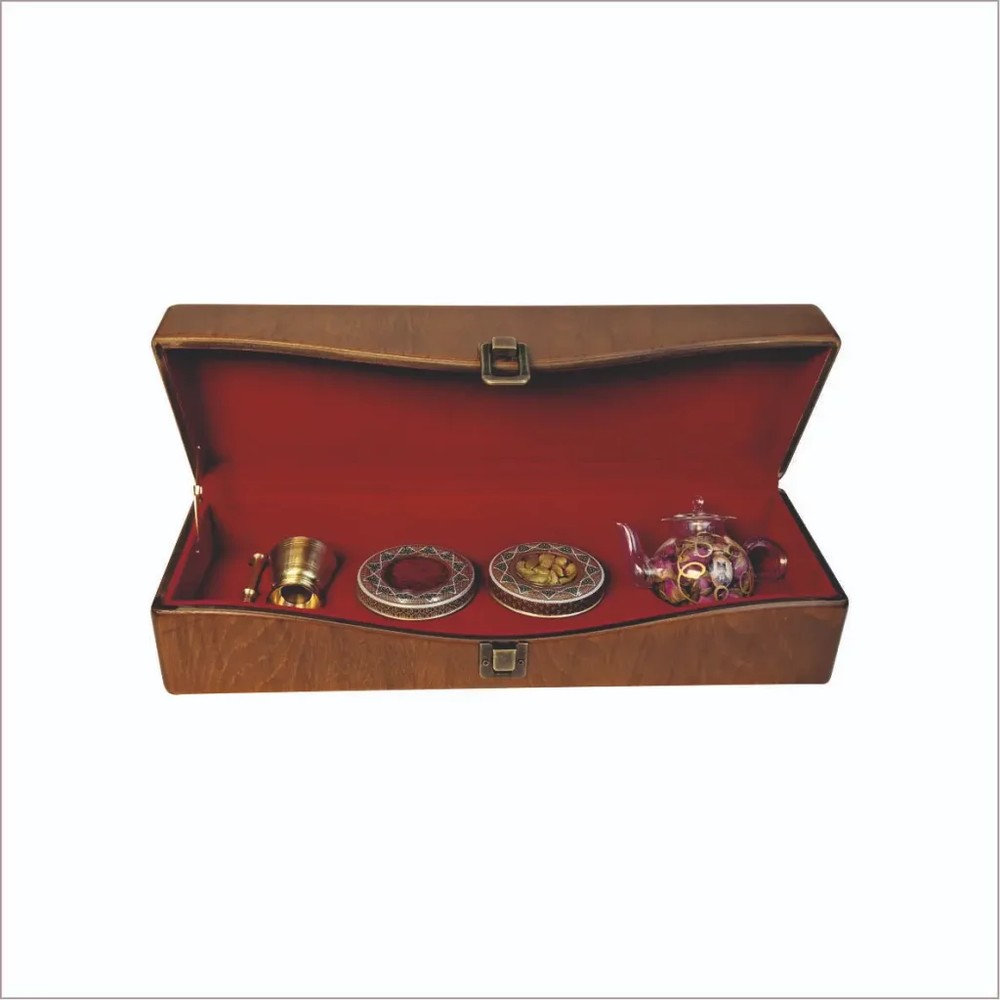پک هدیه زعفران و هل مدل عقیق کد PZ147