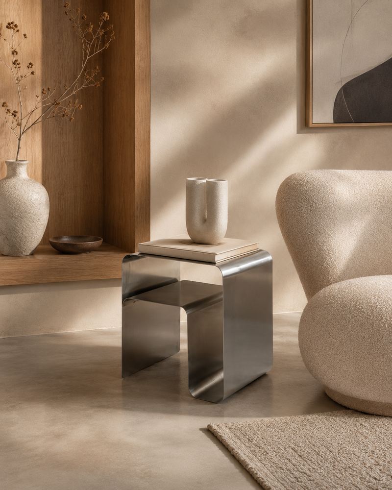 Portal Steel Side Table