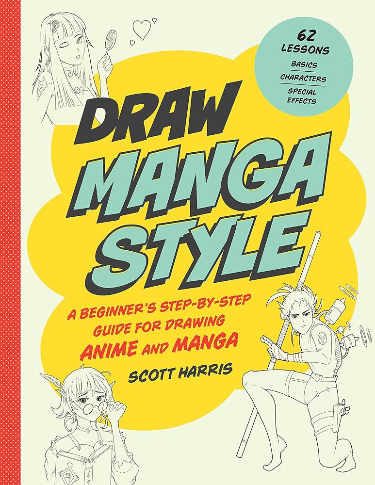 کتاب Draw Manga Style طراحی استایل اثر اسکات هریس نشر الین