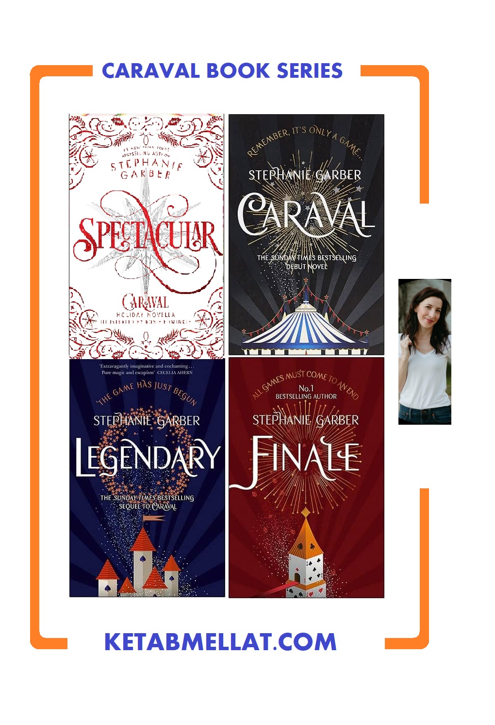 Caraval Collection: Caraval, Legendary, Finale, Spectacular مجموعه 4 جلدی کتاب Caraval کاراوال