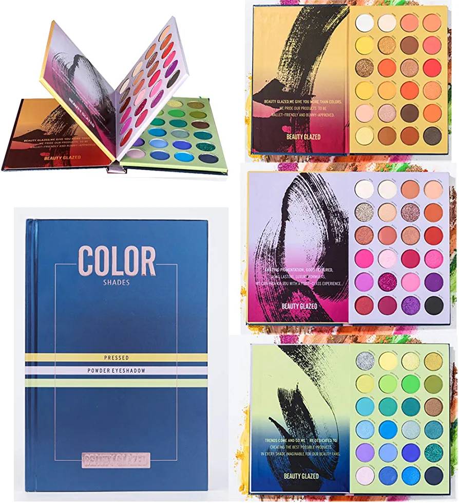 کتاب پالت سایه براق پودر سایه چشم طبیعی مات شیمر 72 Color Eyeshadow Palette
