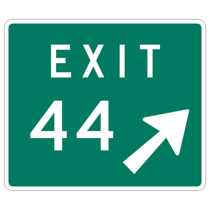 وکتور تابلوی خروج (Exit)