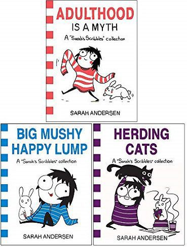 Sarah’s Scribbles Collection 3 Books Set By Sarah Andersen(مجموعه سه جلدی مانگا خطخطی های سارا )