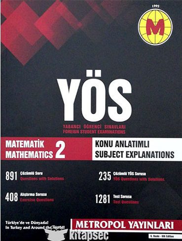کتاب YOS Matematik 2 Konu Anlatımı Metropol Yayınları