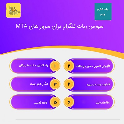 سورس ربات تلگرام برای سرور های MTA