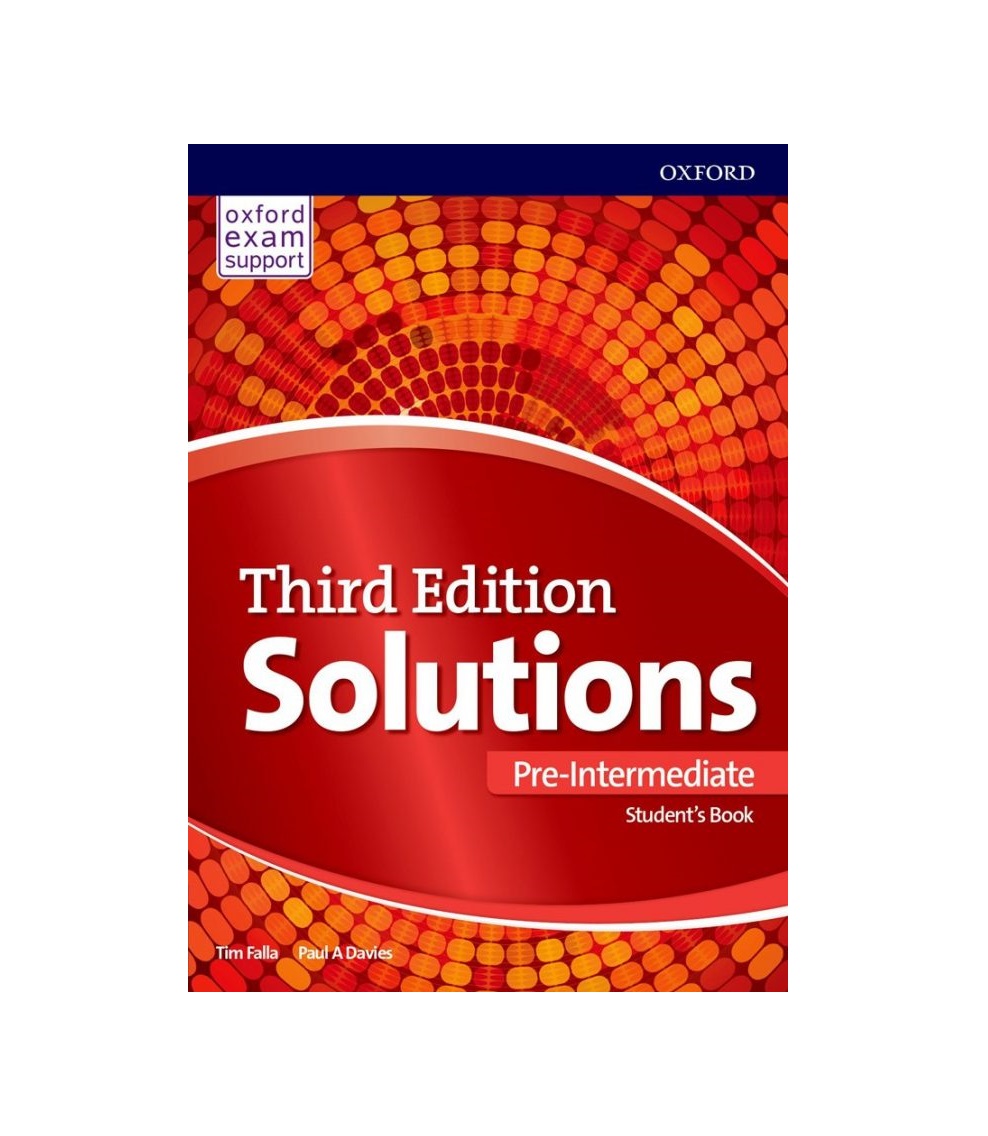 Solutions Pre Intermediate 3rd SB+WB+DVD کتاب زبان سولوشن