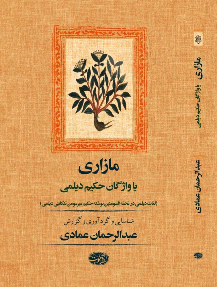 کتاب مازاری یا واژگان حکیم دیلمی اثر عبدالرحمان عمادی نشر آموت