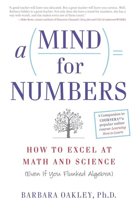 دانلود نسخه کامل کتاب صوتی انگلیسی ذهنی برای اعداد، اثر باربارا اوکلی A Mind for Numbers: How to Excel at Math and Science (Even If You Flunked Algebra) by Barbara Oakley
