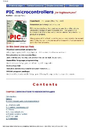 دانلود نسخه کامل کتاب The PIC Microcontroller Book