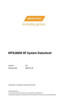دانلود کتاب MT6186M RF System Datasheet – برگه اطلاعات سیستم RF MT6186M
