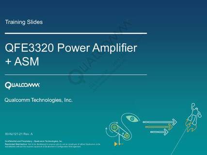 دانلود کتاب QFE3320 Power Amplifier + ASM – تقویت کننده قدرت QFE3320 + ASM