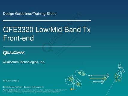 دانلود کتاب QFE3320 Low/Mid-Band Tx Front-end – QFE3320 باند پایین / میانی Tx جلویی