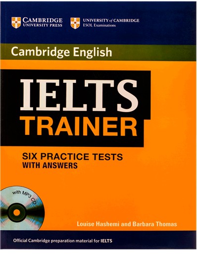 cambridge IELTS Trainer Six Practice Tests+CD کتاب زبان
