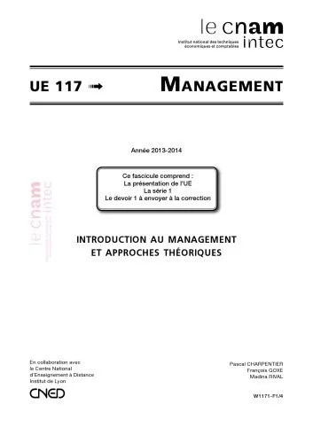دانلود نسخه کامل کتاب UE 117 Management 117 Série 1