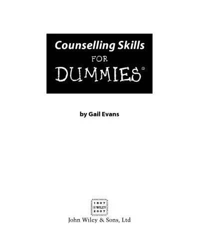دانلود نسخه کامل کتاب Counselling Skills For Dummies (For Dummies)