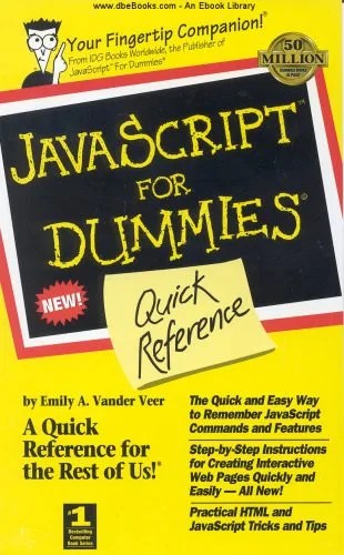 دانلود نسخه کامل کتاب JavaScript for Dummies Quick Reference