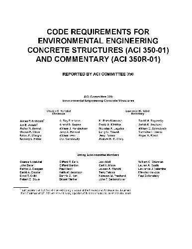 دانلود نسخه کامل کتاب Code requirements for environmental engineering concrete structures ACI 350-01 and commentary