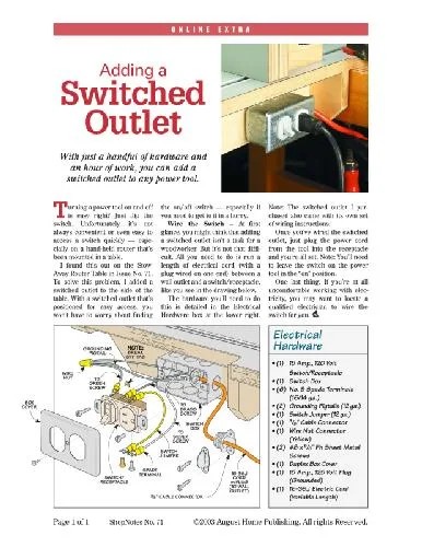 دانلود نسخه کامل کتاب Woodworking Shopnotes 071 – Switched Outlet