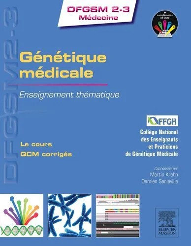دانلود نسخه کامل کتاب Génétique médicale : Enseignement thématique