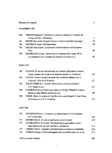 دانلود نسخه کامل کتاب Seminaire Bourbaki, 35, 1992-1993 – Exp.760-774