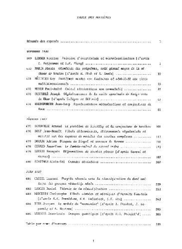 دانلود نسخه کامل کتاب Seminaire Bourbaki, 29, 1986-1987 – Exp.669-685