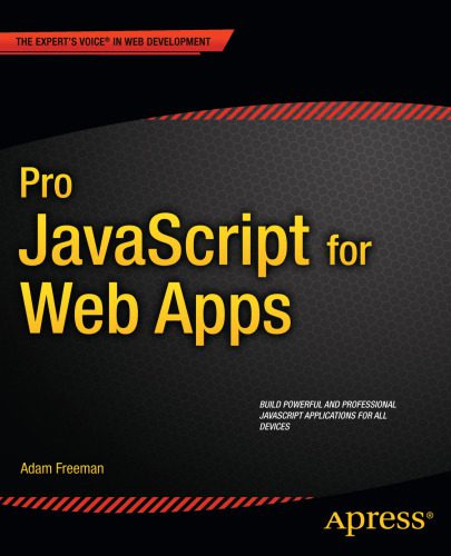 دانلود نسخه کامل کتاب Pro JavaScript for Web Apps