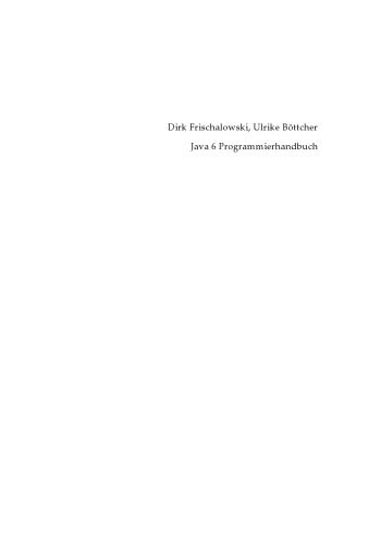 دانلود نسخه کامل کتاب Java 6 Programmierhandbuch GERMAN