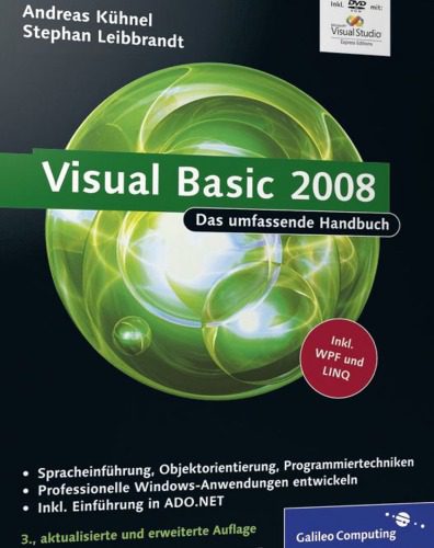 دانلود نسخه کامل کتاب Visual Basic 2008: Das umfassende Handbuch, 3. Auflage