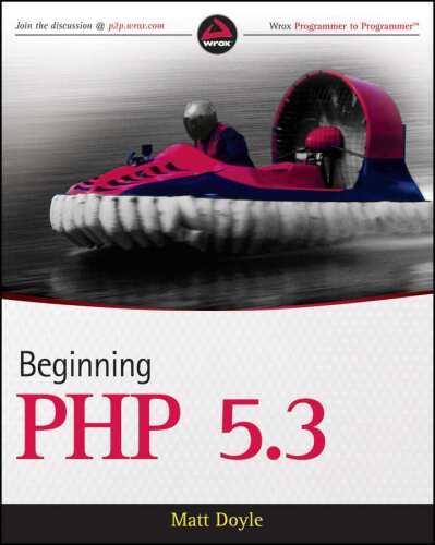 دانلود کتاب Beginning PHP 5.3 (Wrox Programmer to Programmer) – شروع PHP 5.3 (برنامه نویس Wrox به برنامه نویس)