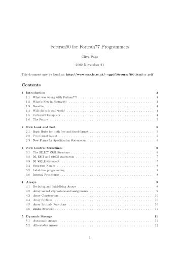 دانلود نسخه کامل کتاب Fortran 90 for Fortran 77 programmers
