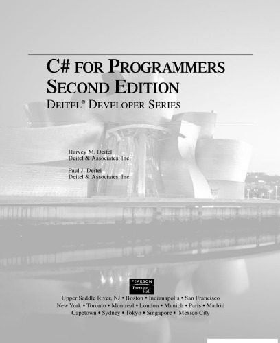 دانلود نسخه کامل کتاب C# for programmers