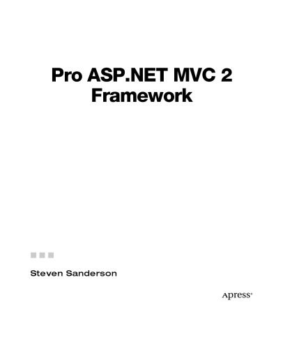 دانلود نسخه کامل کتاب Pro ASP.NET MVC 2 Framework