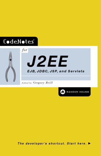 دانلود نسخه کامل کتاب CodeNotes for J2EE: EJB, JDBC, JSP, and Servlets