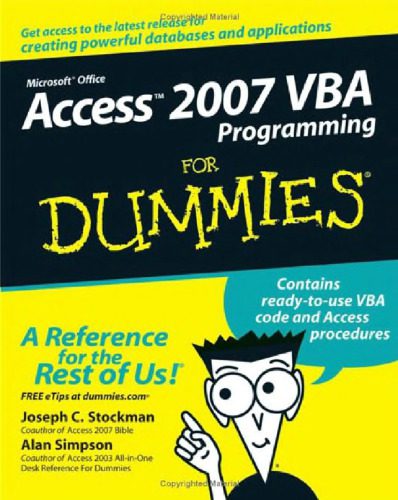 دانلود نسخه کامل کتاب Access 2007 VBA Programming For Dummies