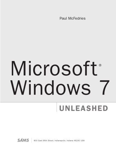 دانلود نسخه کامل کتاب Microsoft Windows 7 Unleashed