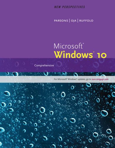 دانلود نسخه کامل کتاب New Perspectives Microsoft Windows 10: Comprehensive