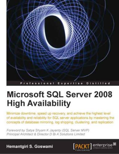 دانلود نسخه کامل کتاب Microsoft SQL Server 2008 High Availability (+ Samples)