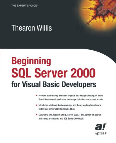 دانلود نسخه کامل کتاب Beginning SQL Server 2000 for Visual Basic Developers