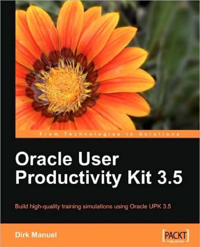 دانلود نسخه کامل کتاب Oracle User Productivity Kit 3.5