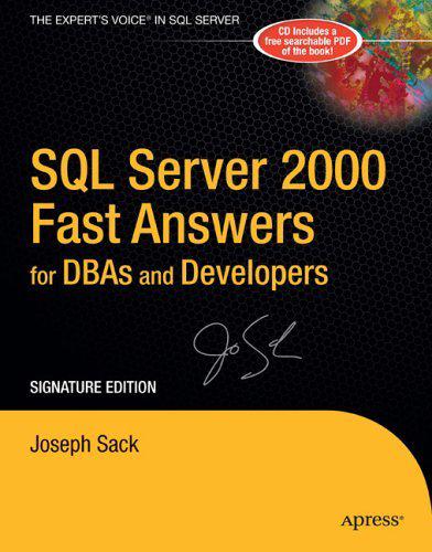دانلود نسخه کامل کتاب SQL Server 2000 Fast Answers for DBAs and Developers