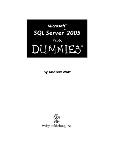 دانلود نسخه کامل کتاب Microsoft SQL Server 2005 for dummies