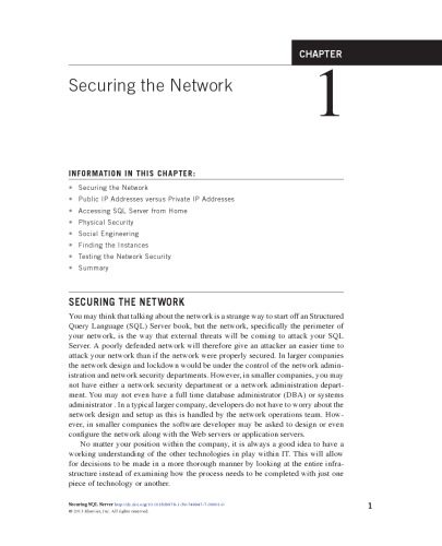 دانلود نسخه کامل کتاب Securing SQL Server