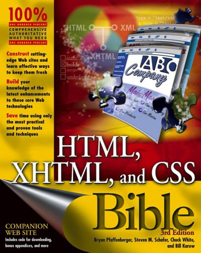 دانلود نسخه کامل کتاب HTML, XHTML and CSS Bible