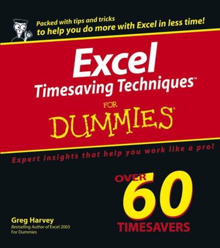 دانلود نسخه کامل کتاب Excel Timesaving Techniques For Dummies (For Dummies (Computer Tech))