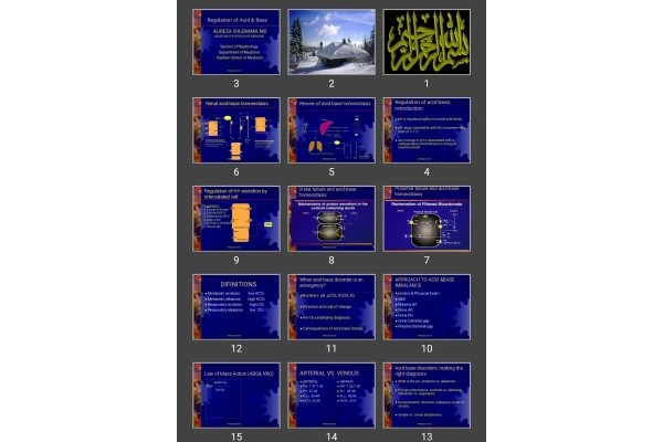 پاورپوینت Regulation of Acid &amp; Base