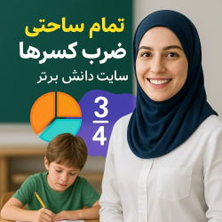 «طرح درس تمام‌ساحتی ضرب کسرها – ریاضی ششم (صفحات ۲۸ و ۲۹)»